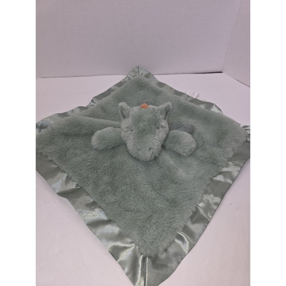 cloud island Other - Cloud Island Winged Dragon Lovey Sage Green Satin Trim Security Lovey Ultra Soft